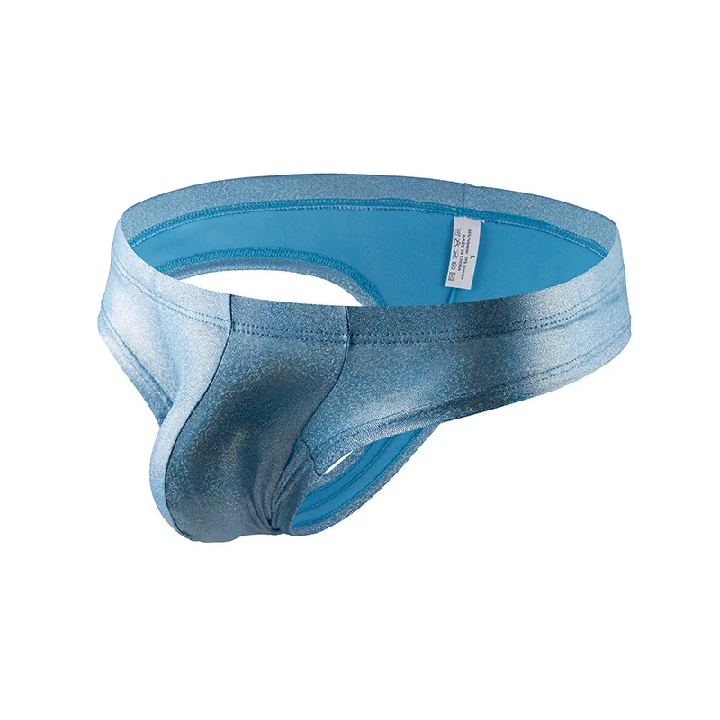 

Mens Underwear Sexy Gold Foil Low Rise Solid Color Fashion Thong