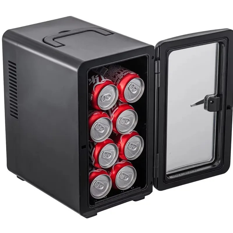 9L Portable Mini Refrigerator Compact Low Noise Small Beverage Cooler for Bedroom Dorm Office Skincare Products