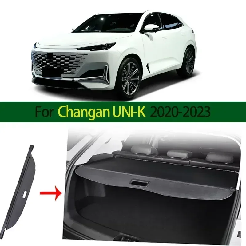 Car Trunk Cargo Cover for Changan UNI-K 2020-2023 Auto Parts Trunk Privacy Retractable Waterproof Steady Unik Auto Accessories