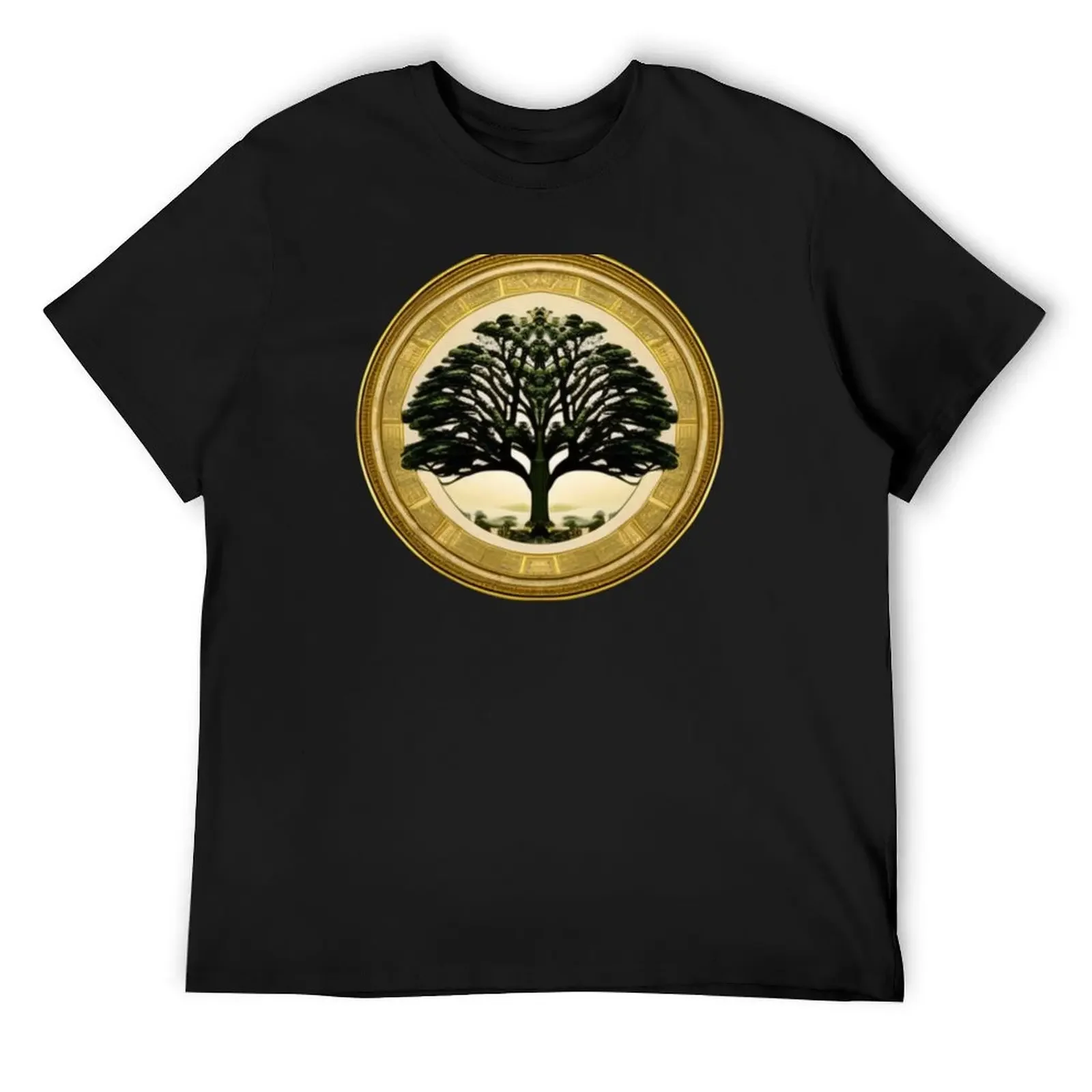 The Harmony of Nature: The Art of Sustainable Tree of Life - Dredy T-Shirt graphic tee shirt vintage Men's clothing