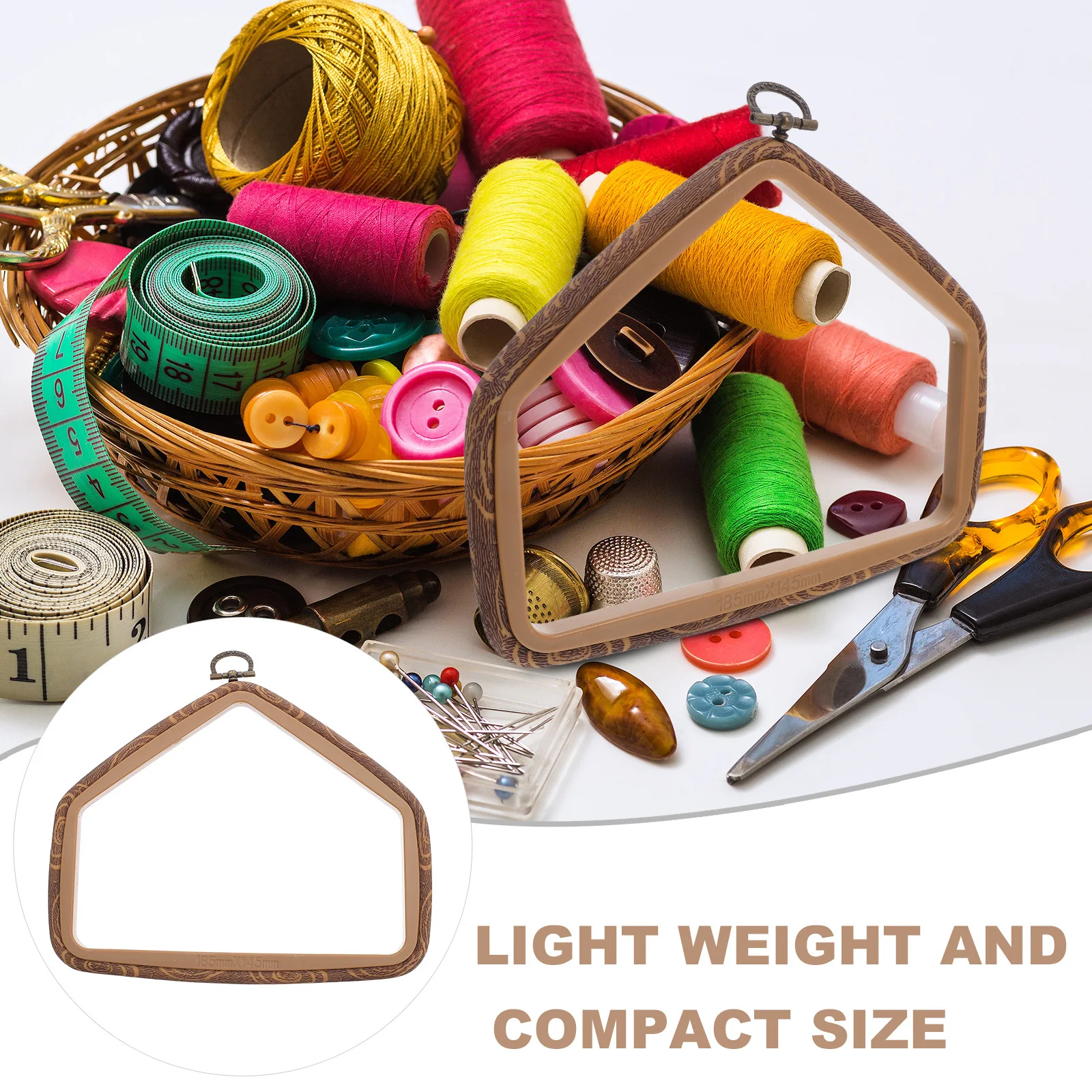 4 قطعة شكل التطريز الرجعية تقليد الخشب عبر غرزة الإطار DIY جدار ديكور اللوحة الزخرفية الخياطة الحرفية