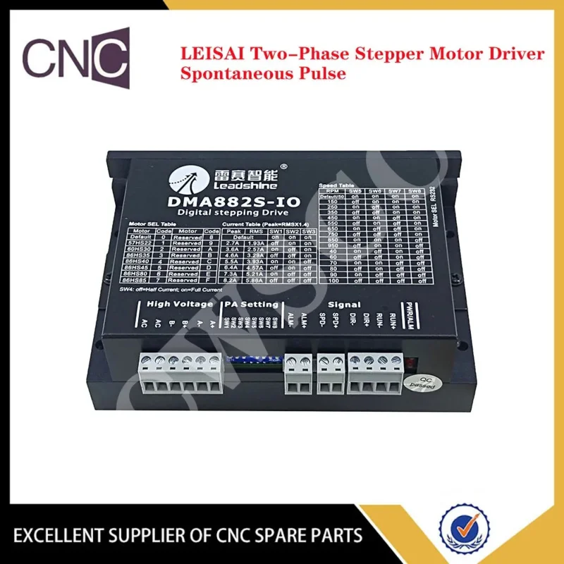 Genuine Leisai spontaneous pulse stepper driver simply controls NEMA34 two-phase motor governor DMA882S-IO