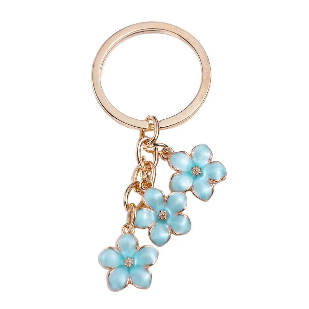 

Car Key Holder Sakura Flower Colorful Sakura Flower Keyring Sweet Colorful Cute DIY Fun Decorative