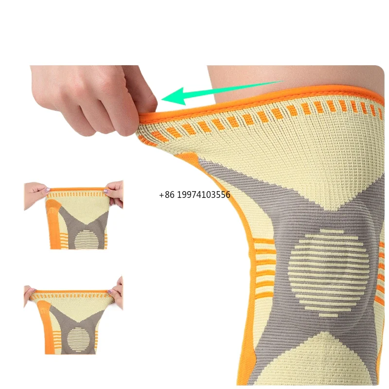 

Амортизирующие неопреновые эластичные нескользящие HeXin профессиональные спортивные наколенники для предотвращения столкновений баскетбольные дышащие для бега