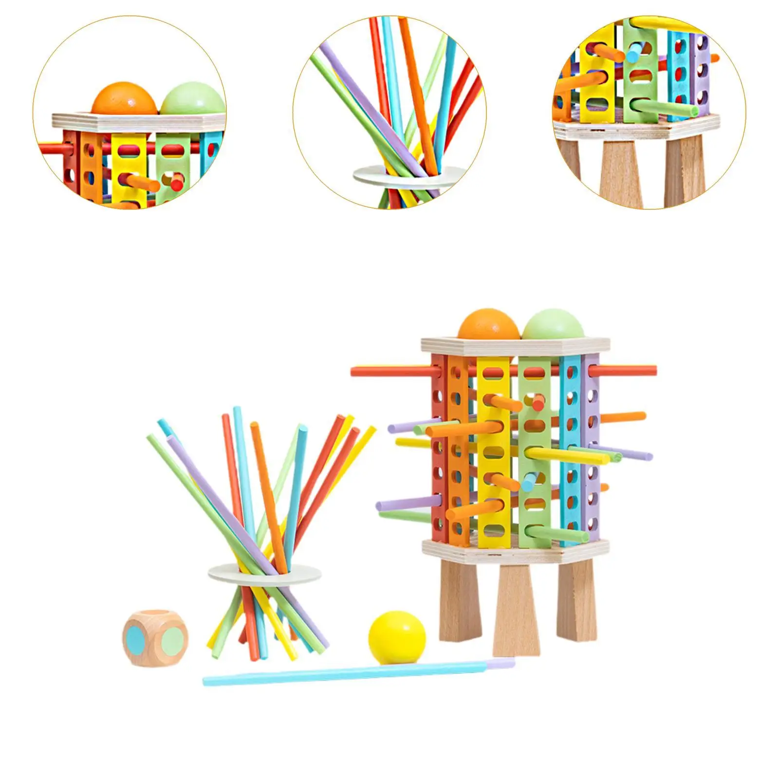 Colorful Sticks Game Gifts Counting Toy for Kids Children 3 4 5 6 Year Old