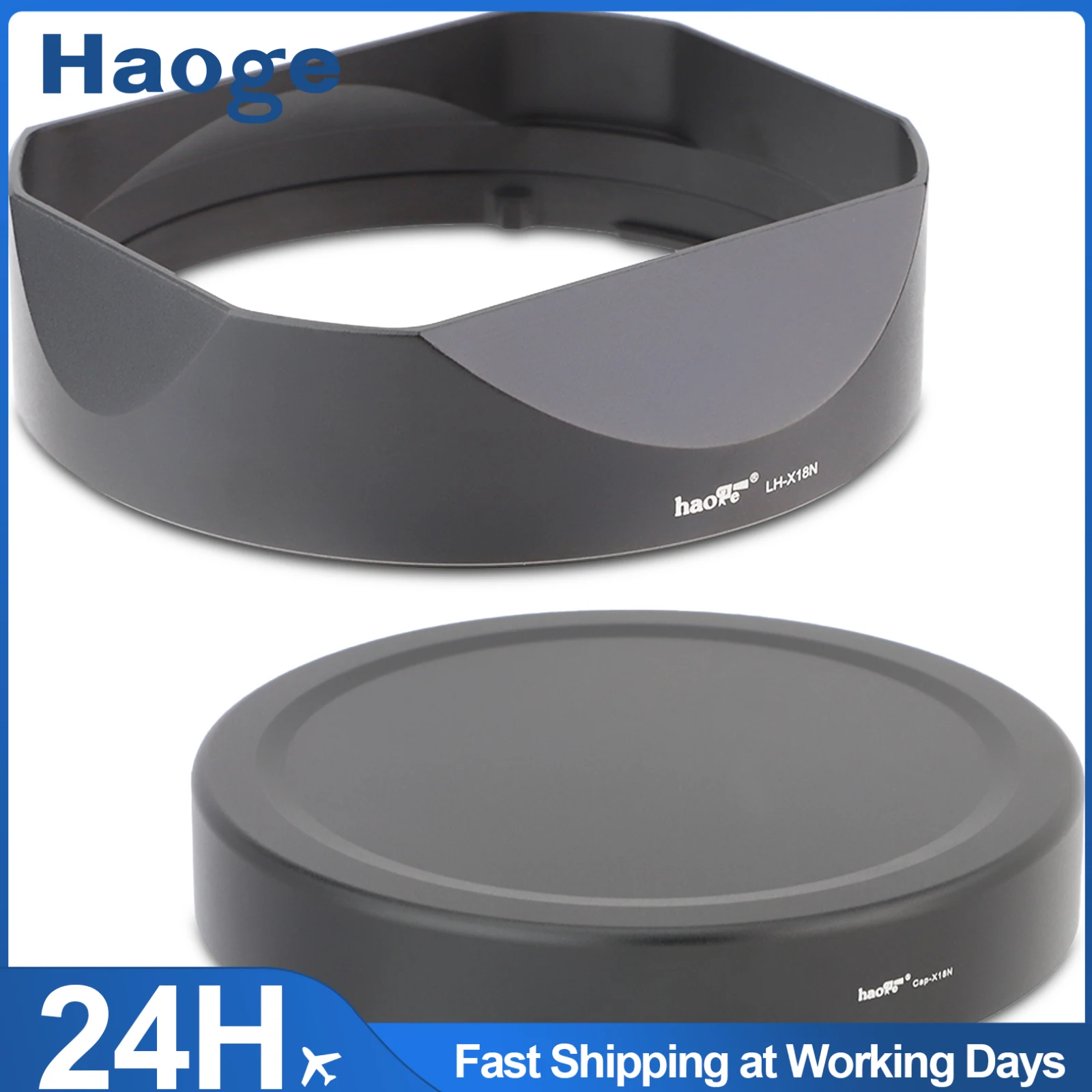 haoge-lens-hood-metal-square-bayonet-for-fujifilm-fuji-fujinon-xf16-55mm-f28-r-lm-wr-ii-lens-with-metal-front-cap-kit-lh-x18n