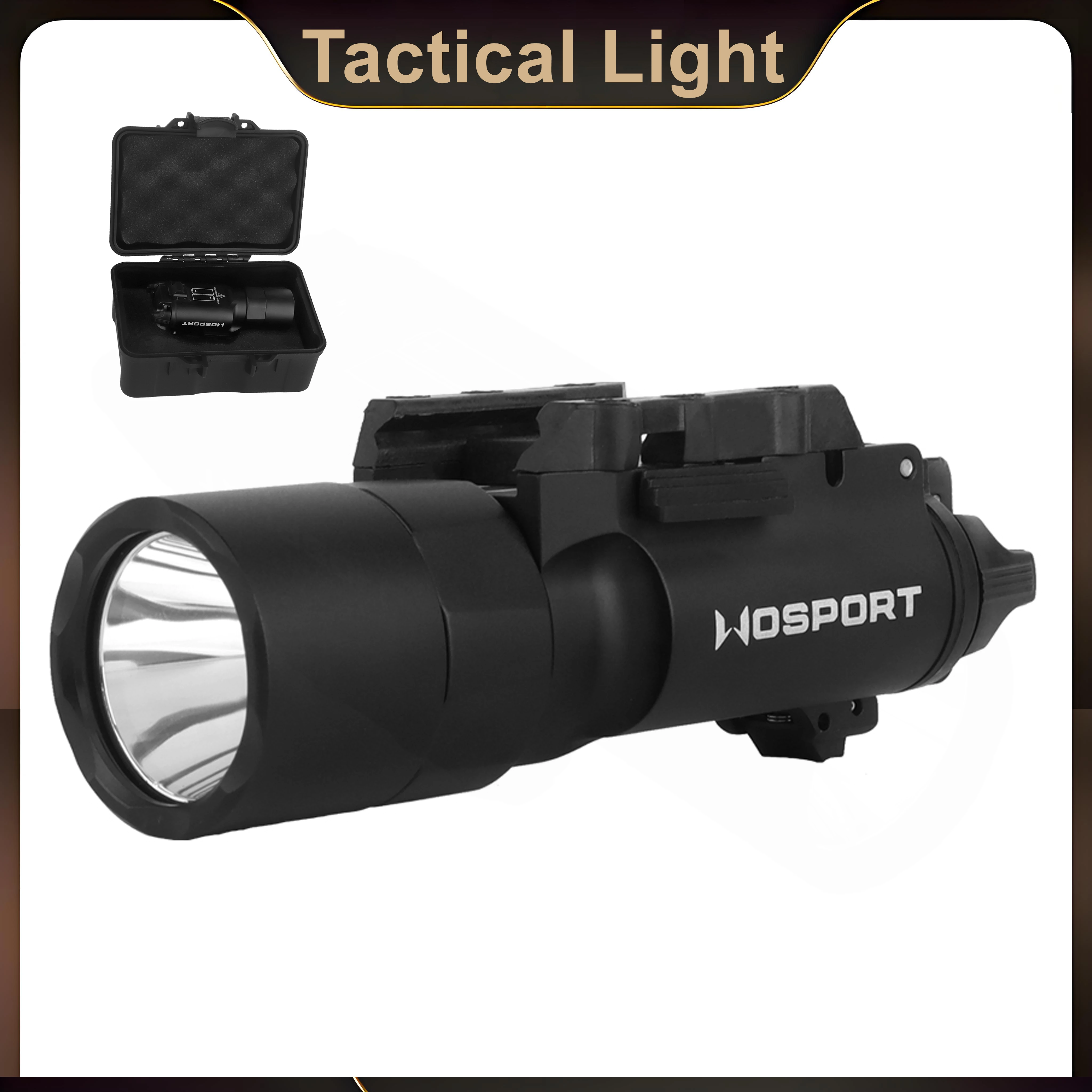 

Тактический фонарь для шлема, пистолетный фонарик, 800 люмен, стробоскоп для страйкбола, уличной охоты, стрельбы, X300U-A, совместимый