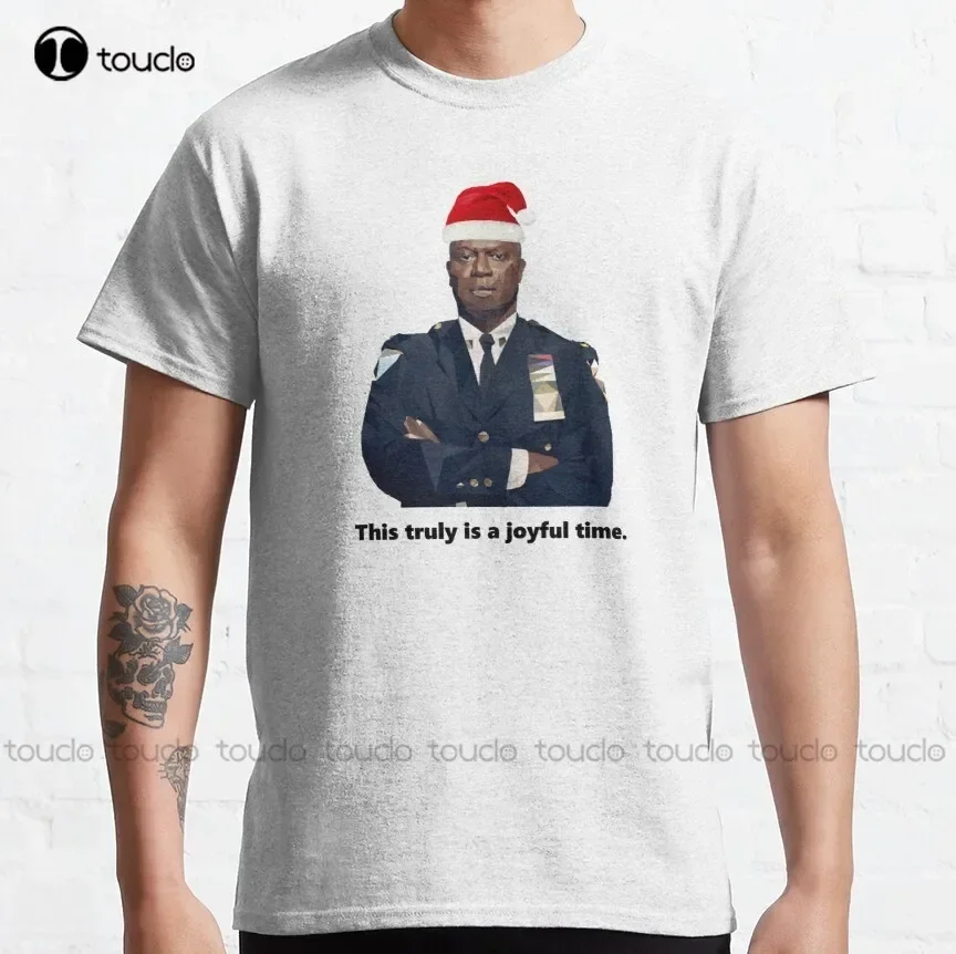 Captain Holt Christmas Classic T-Shirt Shirts For Teens Girls Custom Aldult Teen Unisex Digital Printing Tee Shirt Fashion Funny
