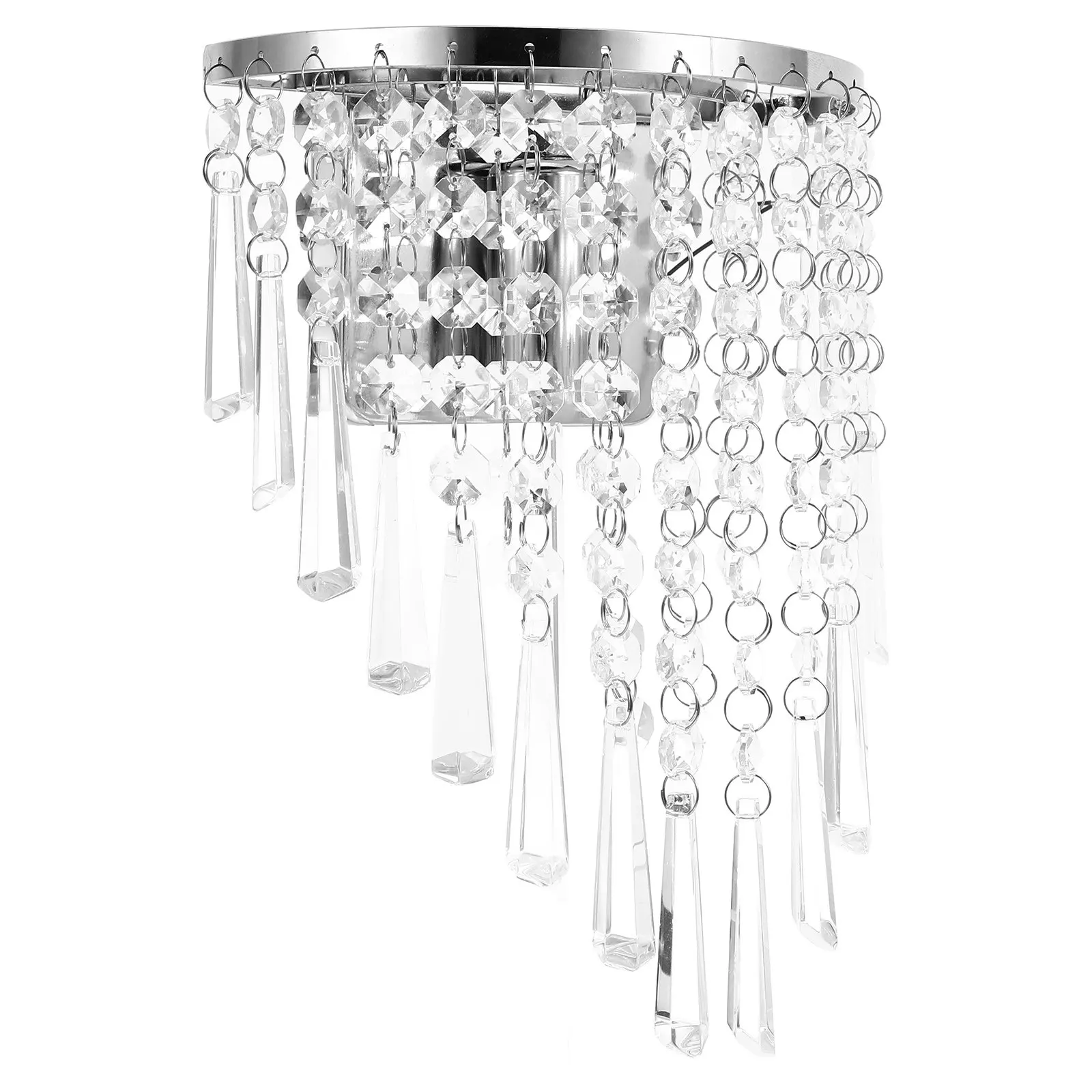 

Modern Crystal Wall Lights Durable Long-Lasting Use Lightweight Proper Size Dining Room Decor Stick-on Light Light Wall Mount