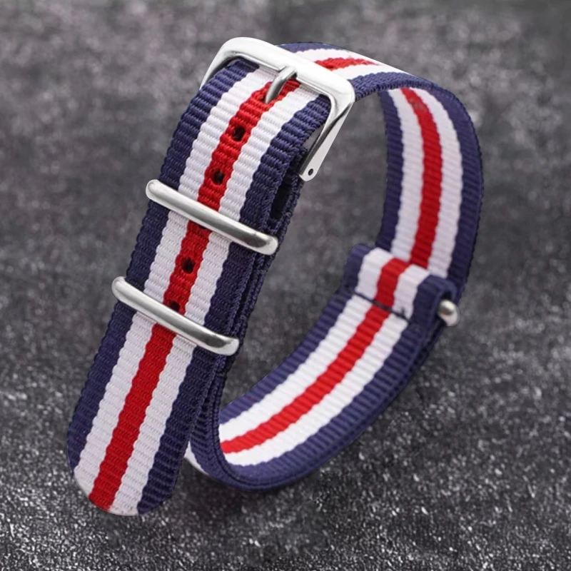 Universele Canvas Horlogeband 18mm 20mm 22mm Nylon Polsband NAVO Horlogeband Voor SEIKO Tissot Swatch OMEGA IWC CASIO Armband