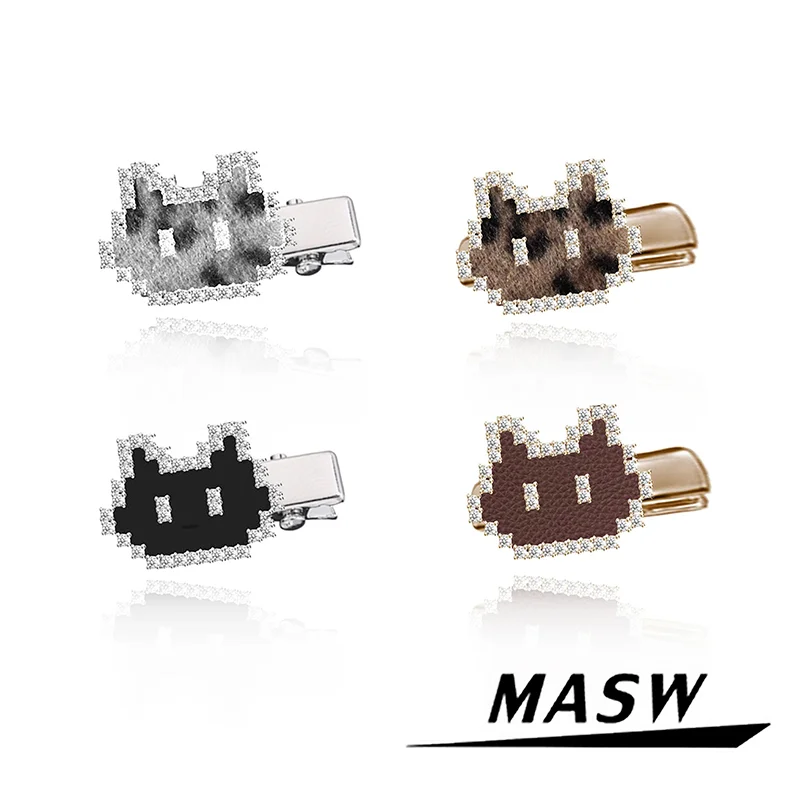 

MASW Original Design Elegant Temperament Cats Hair Clip For Women Female Gifts Modern Jewelry Accessories 2025 Trend New