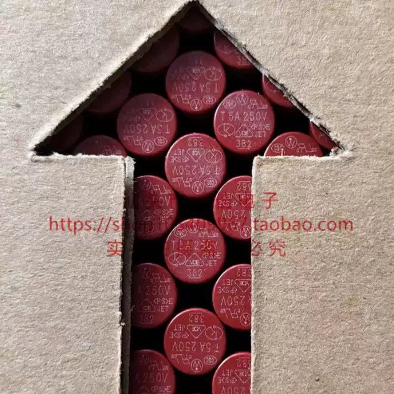 5-100pcs 382 T5A 250V FUSE plug-in fuse wire Lite 38215000000 delayed slow melting cylindrical shape