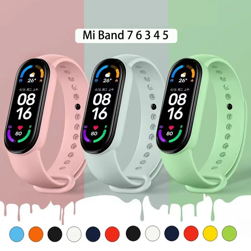 Bracelets de sport pour Xiaomi Mi Band, remplacement rapide, bracelets de montre en silicone NDavid, Mi Band 5, 7, Mi Eld6, 7, 6, 3, 4, 5, 8