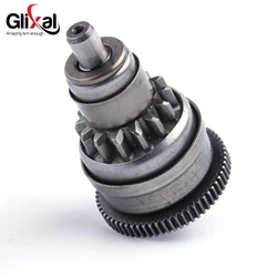 Glixal Starter Motor Clutch Bendix for Chinese GY6 49cc 50cc 139QMB 139QMA Scooter Moped ATV Go-Kart Engine