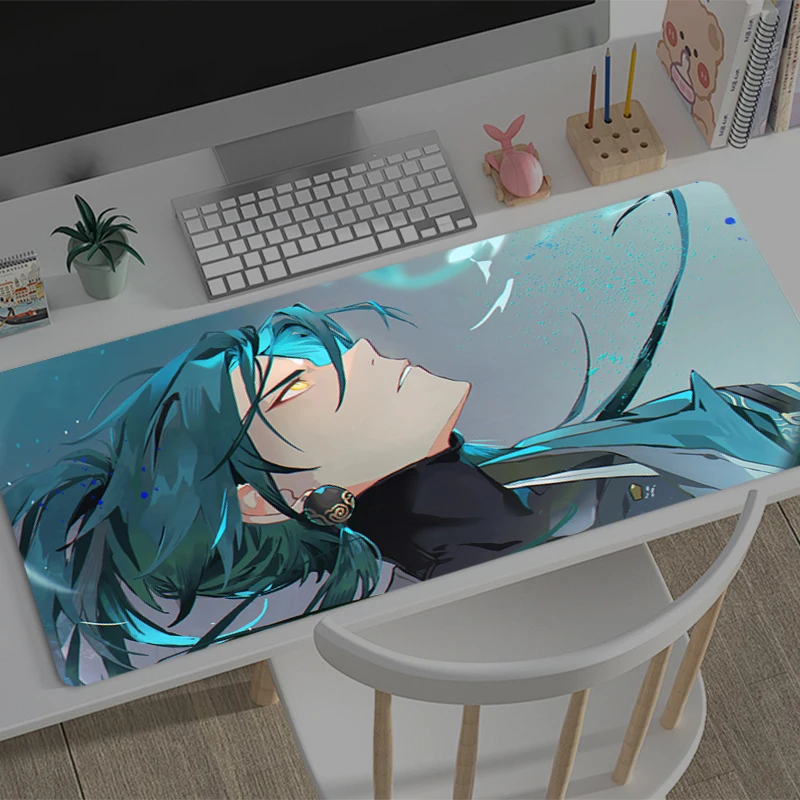Mousepad New Wuthering Waves Jiyan Large Mouse Mat MousePads Game Office Carpet Soft Anti-slip Desktop PC Anime game Mouse Pad