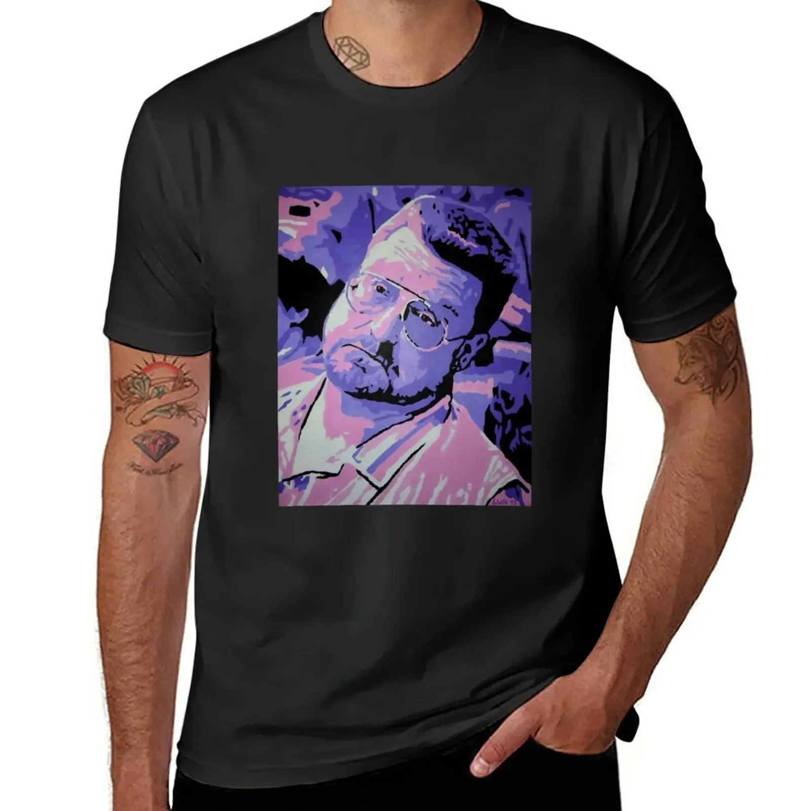 Walter Sobchak T-Shirt vintage sublime funnys slim fit t shirts for men