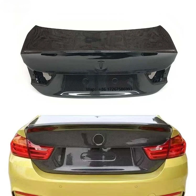 

F82 M4 Carbon Fiber CSL Style Trunk Lid Cover for B M -W 4 Series F32 420i 430i 440i F82 M4 Coupe Car Rear Cover Trunk Tail Lid