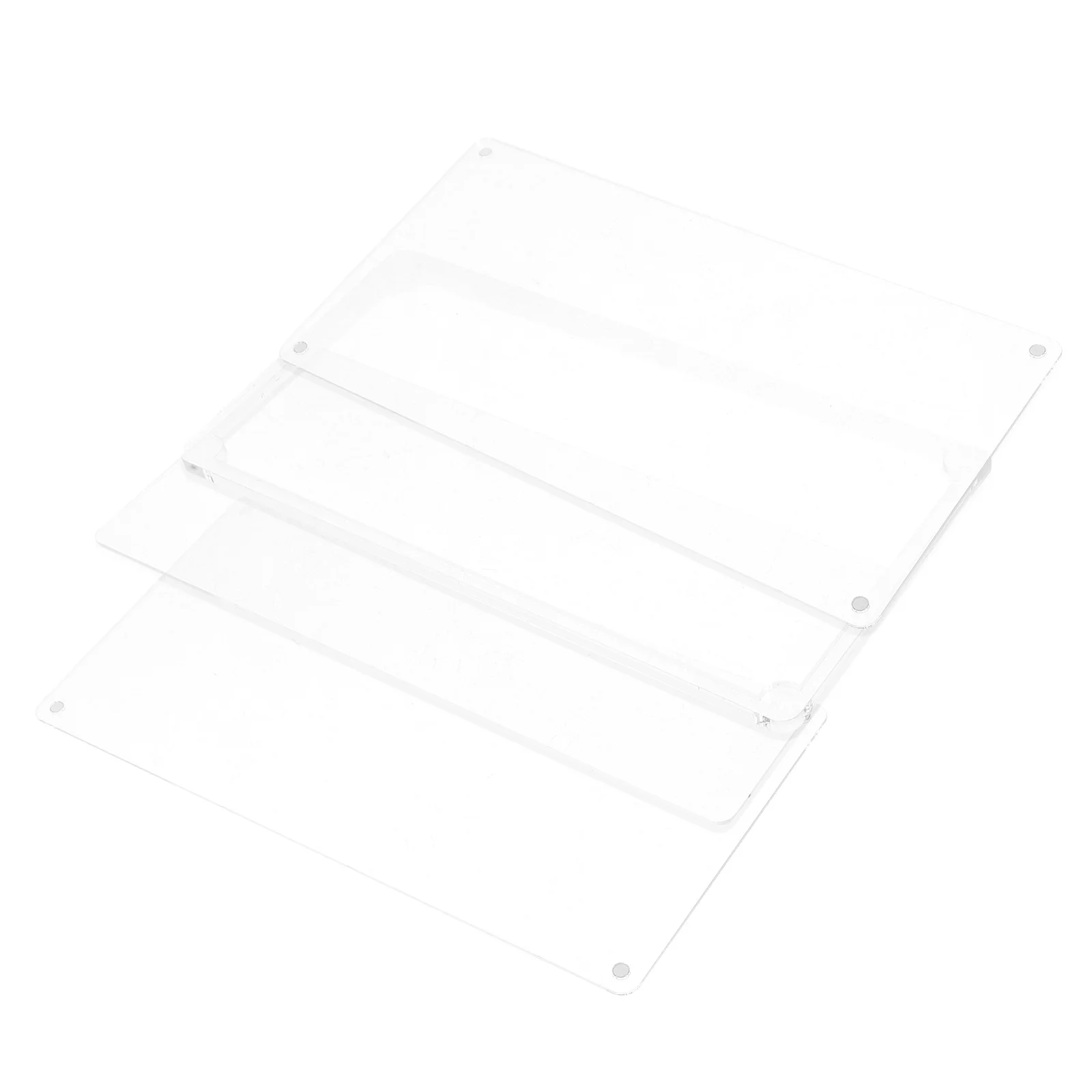 

4Pcs Acrylic Sheets Clear Transparent Blank Board for DIY Crafting Wedding Sign Decorative Handmade Projects Square Acrylic