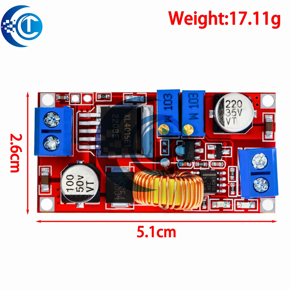 Scheda di ricarica step-down batteria al litio originale XL4015 5A DC-DC CC/CV-Convertitore di potenza LED e modulo step-down caricabatterie al litio
