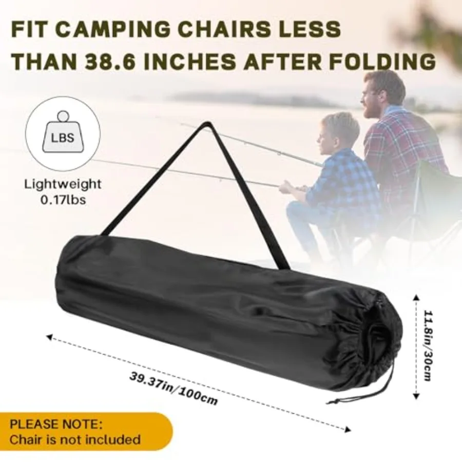 Camping Folding Chair Replacement Carry Bag Fits Coleman, Camp Covers for Portable and Lawn Folding Chairs, Durable, Tear-Resis