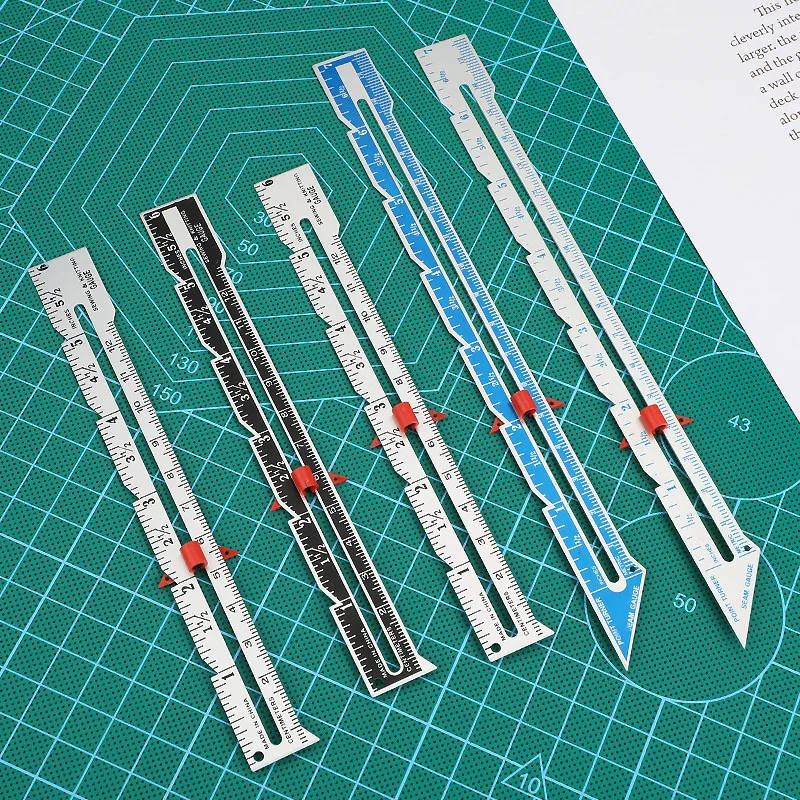 Aluminum Sewing Part Fixing Edge Ruler Positioning Distance Margin Manual Patchwork Sewing Measuring Tool