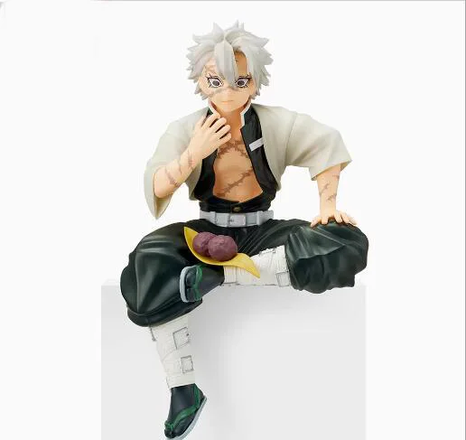 

No box 15CM Japanese original anime figure Shinazugawa Sanemi sitting ver action figure collectible model toys for boys