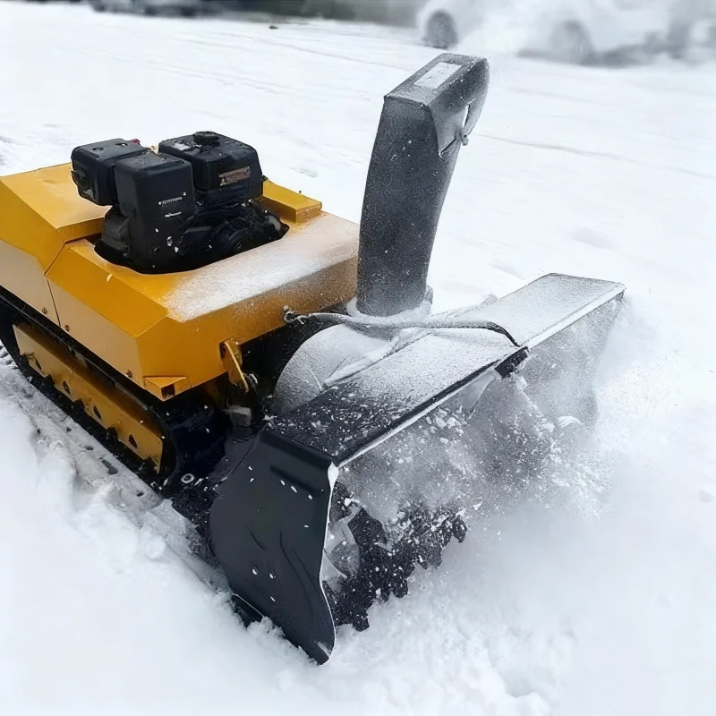 مخصصة آلات ذاتية الدفع التحكم عن بعد منفاخ الثلج، مكنسة الثلج القوية مناسبة لإزالة الثلوج في الشوارع