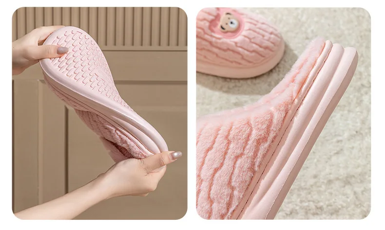 Indoor-Woll- und Samt-Hausschuhe für Damen und Herren – Neuheiten Herbst/Winter 2025 – Warme Thermo-Hausschuhe für Zuhause – Detail 16