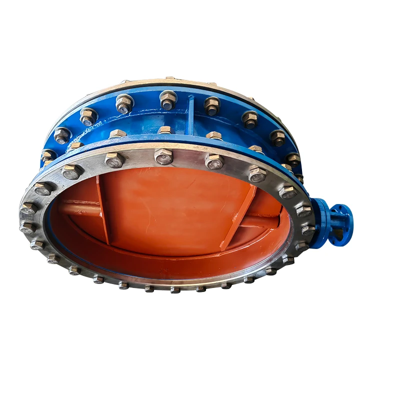 D43W-1C DN800 صمام مثبط شفة يدوية ثلاثي الأطوار #3