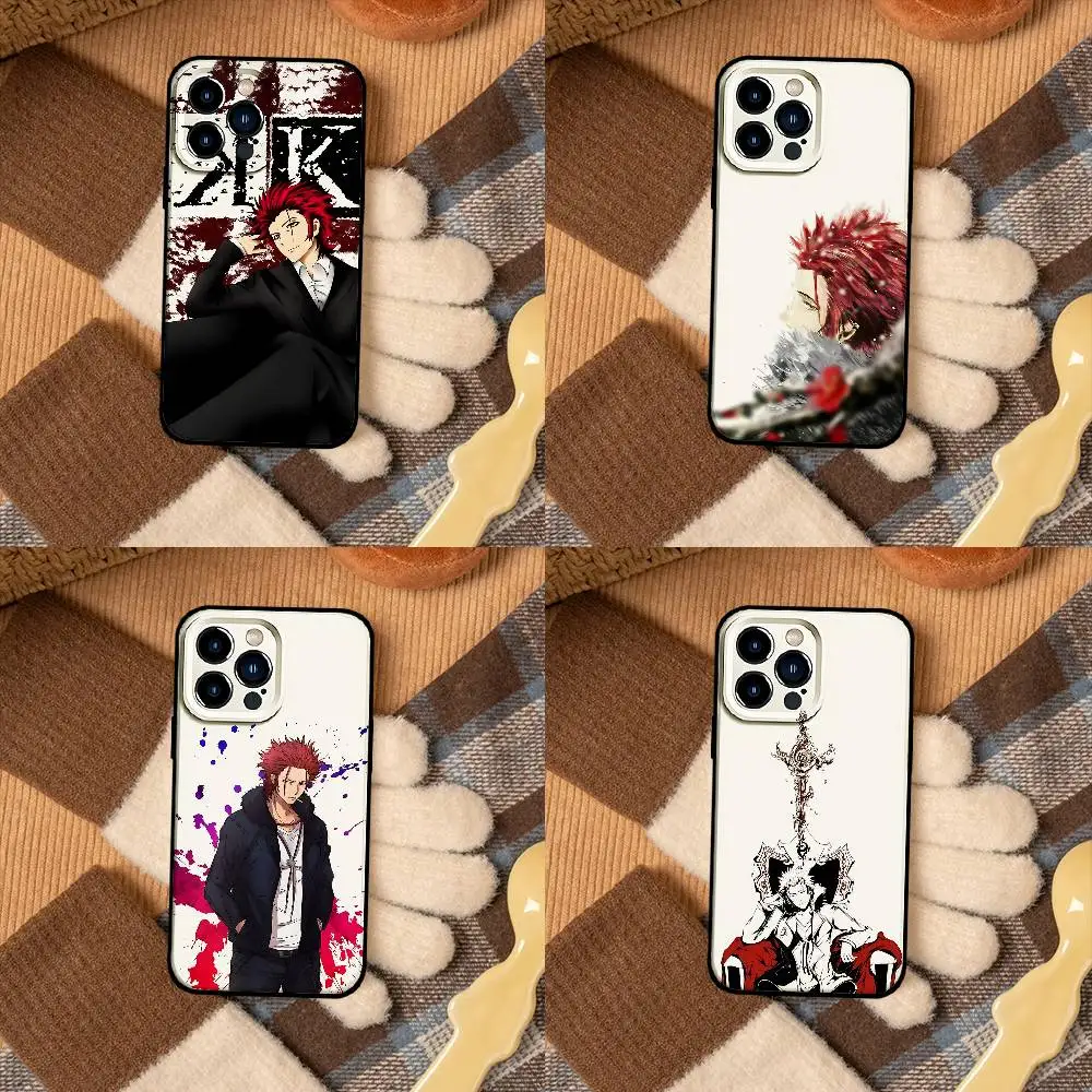 S-Suoh M-Mikoto Handyhülle für iPhone 17 16 15 11 13 14 Pro Max X Xr Xs Max 12mini Schwarze Schutzhülle