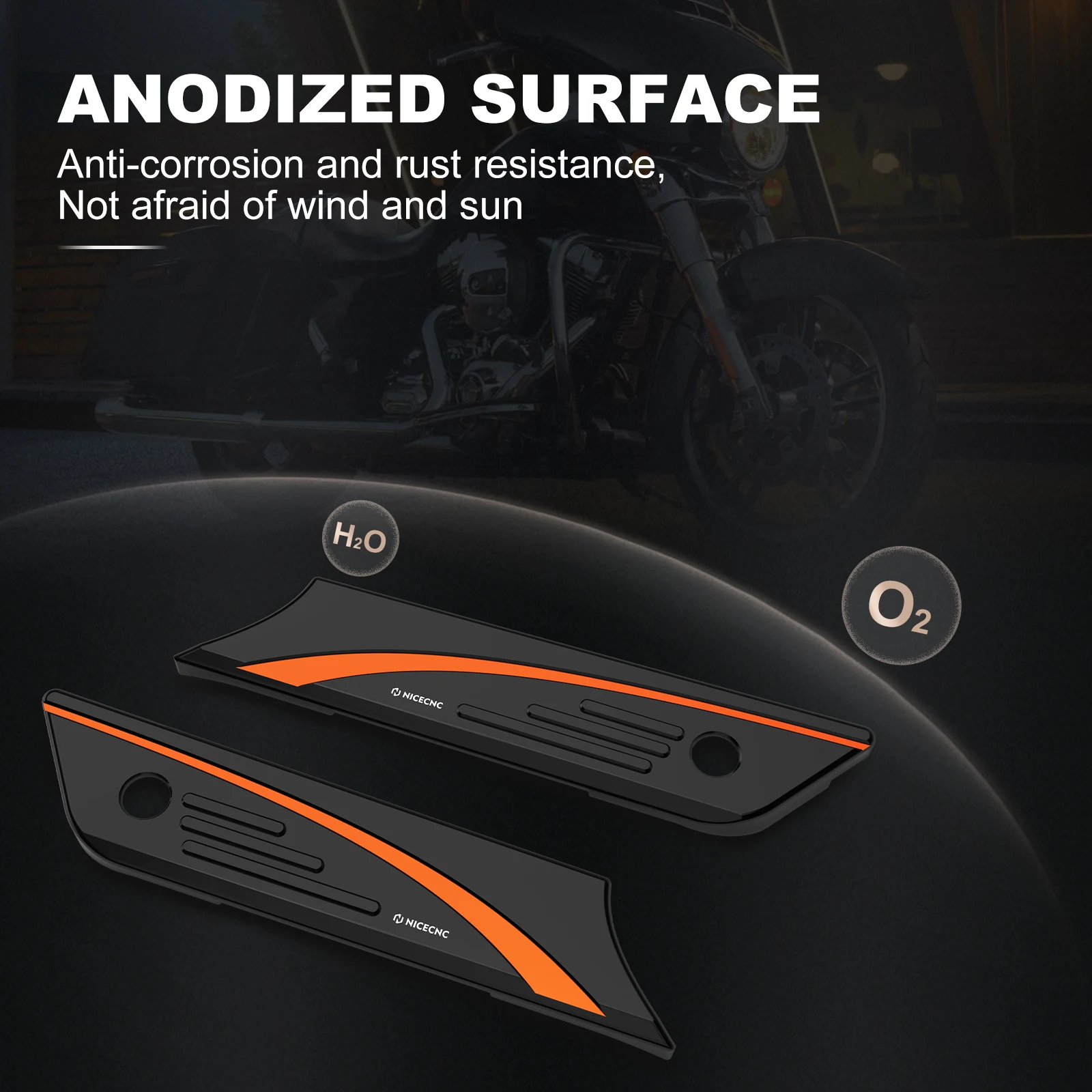 أغطية مزلاج السرج لـ Harley Street Glide FLHX FLHXS 2014-2023 Road King FLHP FLHR 2014-2022 Road Glide FLTRX 2015-2023