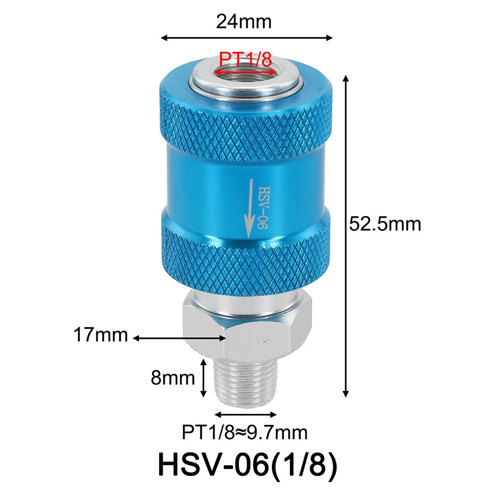 5pcs Air Flow Control Flow Control Manual Switch HSV-06 Slide Valve HSV-06 HSV-08 HSV-10 HSV-15 Pneumatic Manual Slide Valve