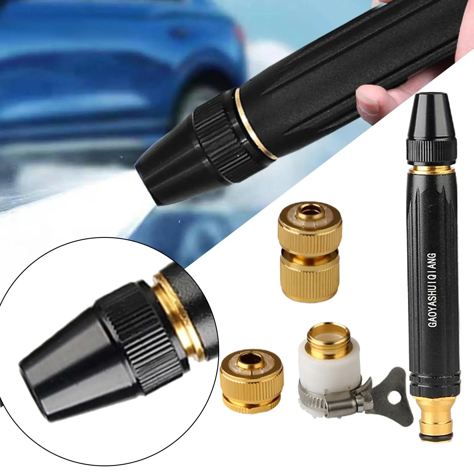 

Pressure Washer Nozzle Alloy Rotating Jet Nozzle for Car Washing