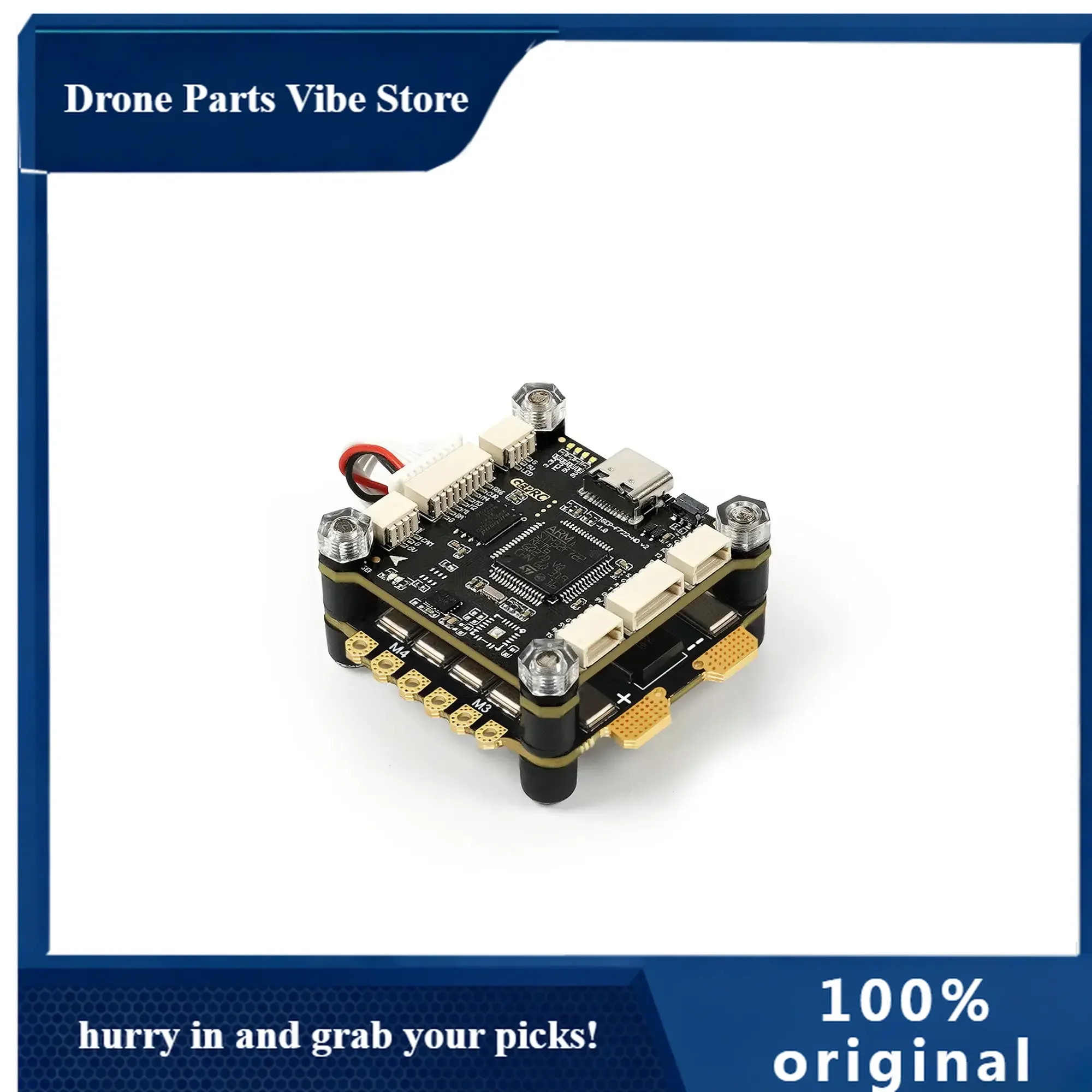 

APGEPRC TAKER F722 BL32 70A STACK / GEP-F722-HD v2 Flight Controller / TAKER H70 96K 70A ESC For FPV Racing Drone