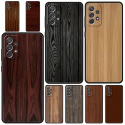 Carved Wood Phone Case for Samsung Galaxy A13 A51 A71 A21S A12 A11 A31 A41 A23 A53 A73 A52 A32 5G A03S A01 Soft Silicone Cover