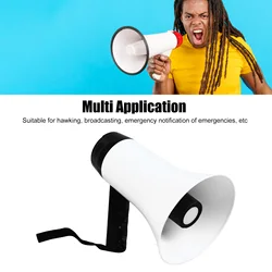 Portable Handheld Megaphone Rechargeable with Recording Feature Bullhorn for Public Broadcasting And Announcements