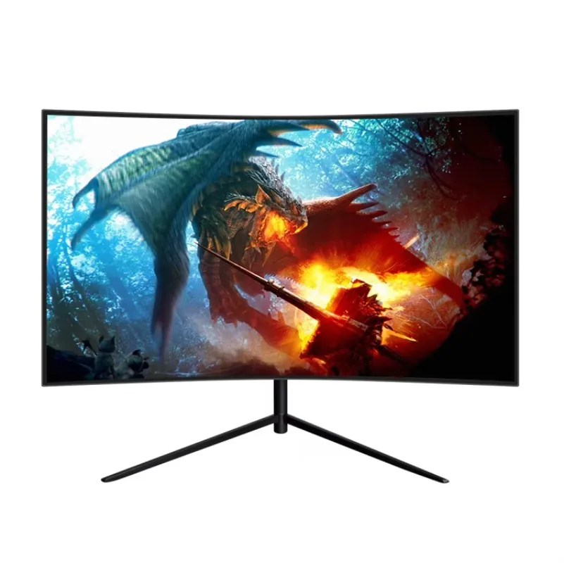 Monitor game, Monitor PC 24 inci Bezel LED pintar komputer Desktop 144hz