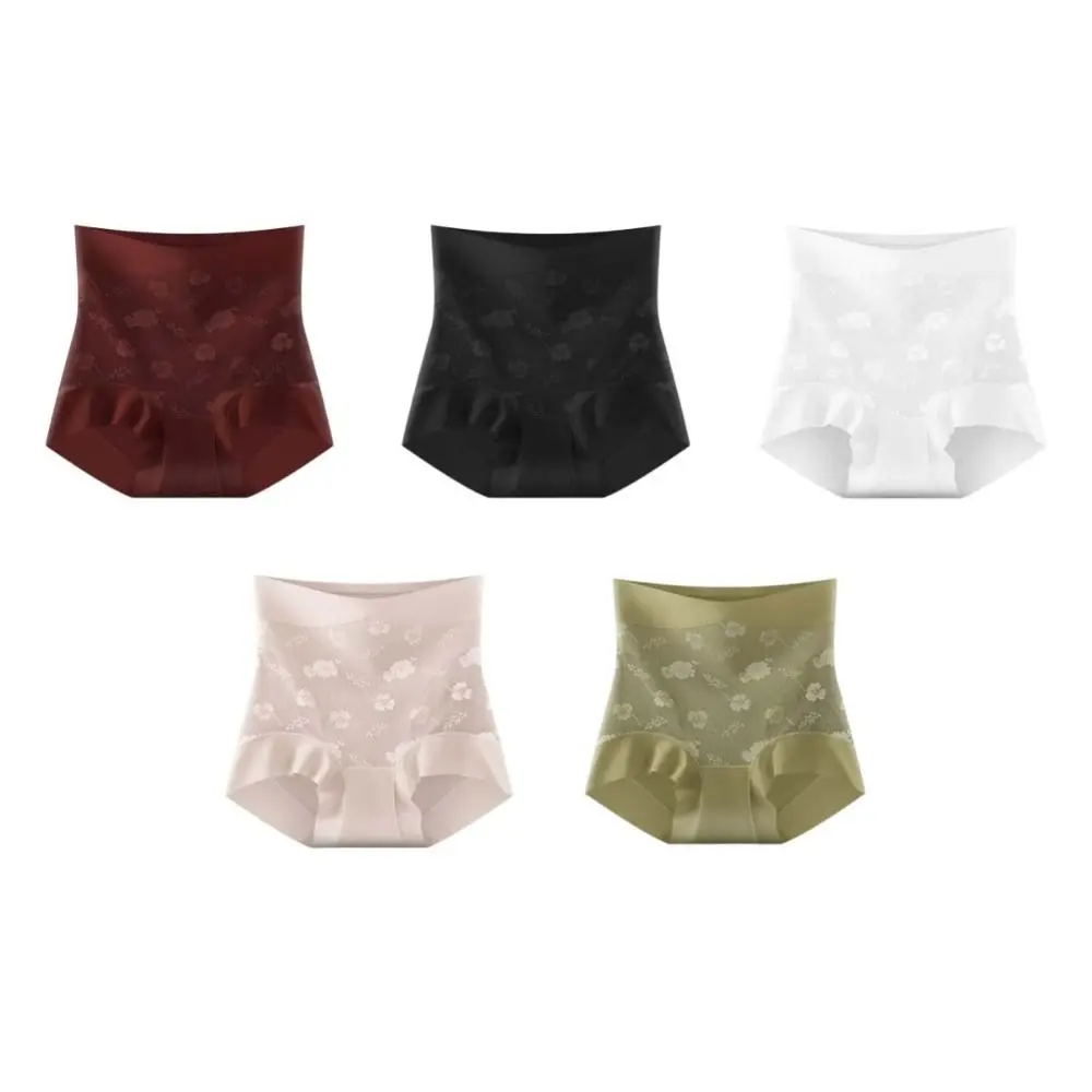 Hoge taille postpartum body shaper groot formaat bloemen naadloze onderbroek slipje buik aanbestedende satijnen butt lifter slips dame