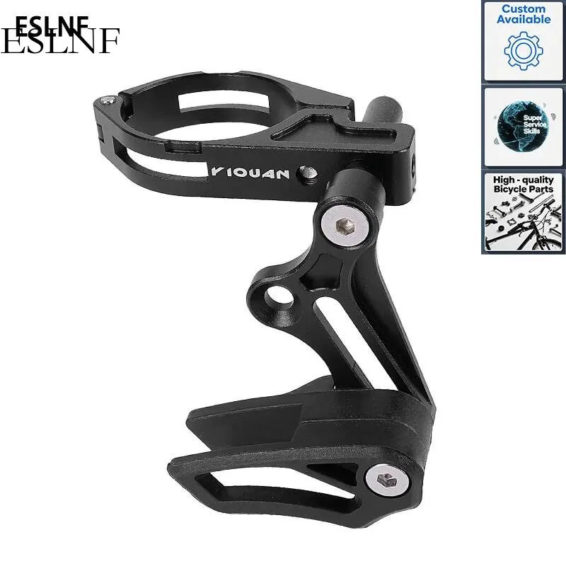 ESLNF MTB Bicycle Chain Guide Drop Catcher 31.8 34.9 Clamp Mount Adjustable For Mountain Gravel Bike Single Disc 1X System
