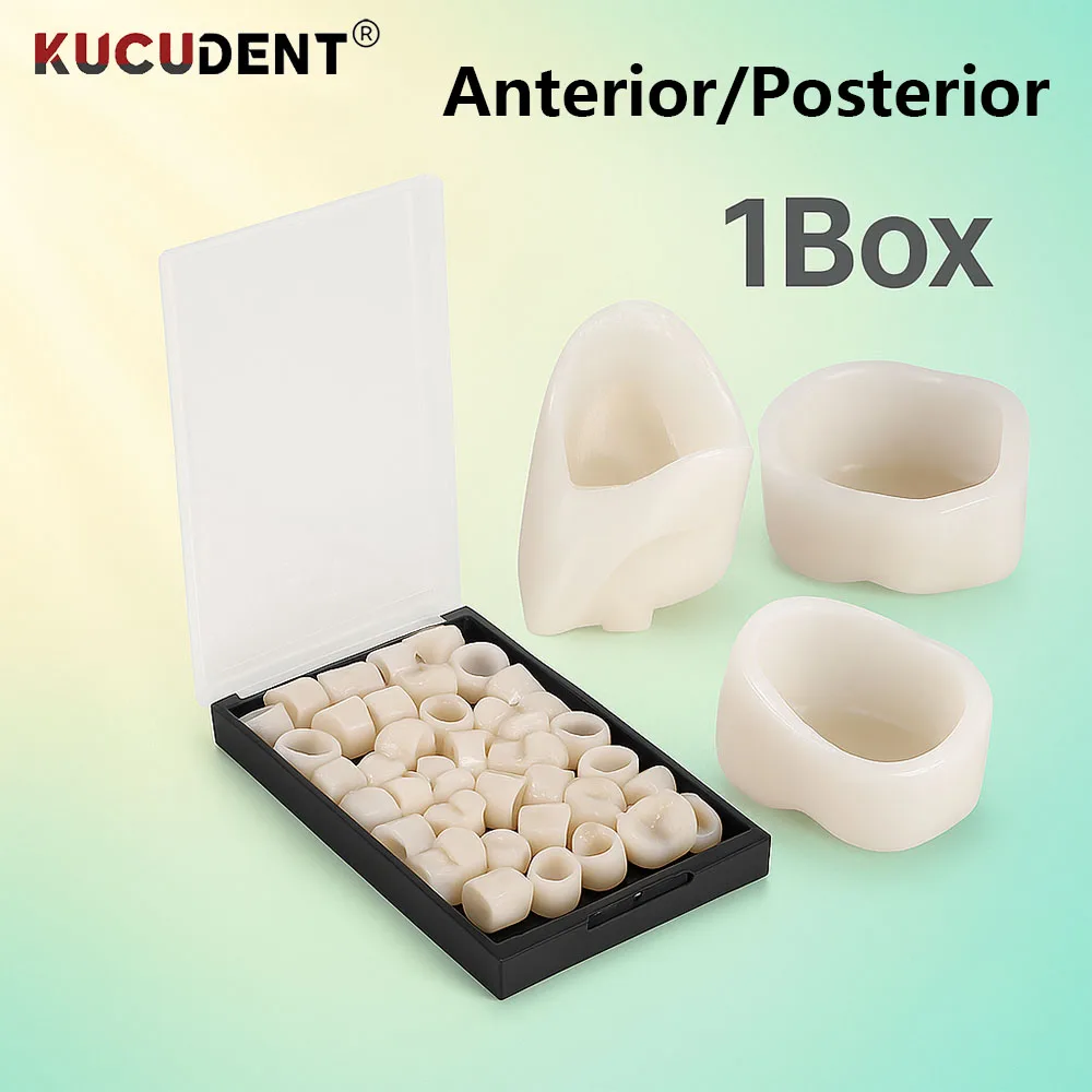 

Dental Crowns Temporary Teeth Crown Resin Porcelain for Anterior Posterior Molar Tooth Ultra Thin Gaps Filling Teeth Whitening