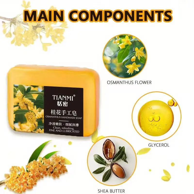 2PCS Lavender Handmade Soap, gently cleanses and removes makeup, can be used for full-body bathing,hydrates and moisturizes