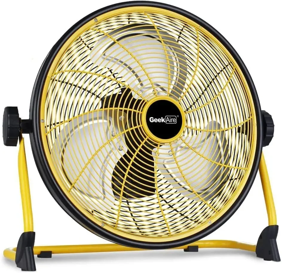 [Discounted Price, Hot Sale!]16" Portable Battery Powered Fan with Metal Blade, 360 Vertical Tilt, 20h Run Time Cordless Battery