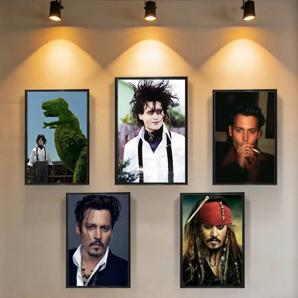 moive Edward Scissorhands Johnny Depp Poster HD Art Sticky Wall Waterproof Home Living Room Bedroom Bar Aesthetic Decoration