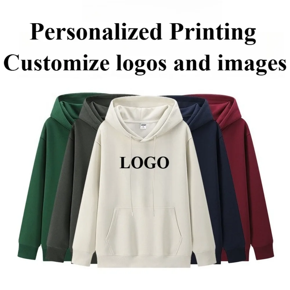 

Autumn And Winter Personalized Hoodies For Men Women Customized Embroidered Printed Long Sleeved Pullovers Casual Sports Tops