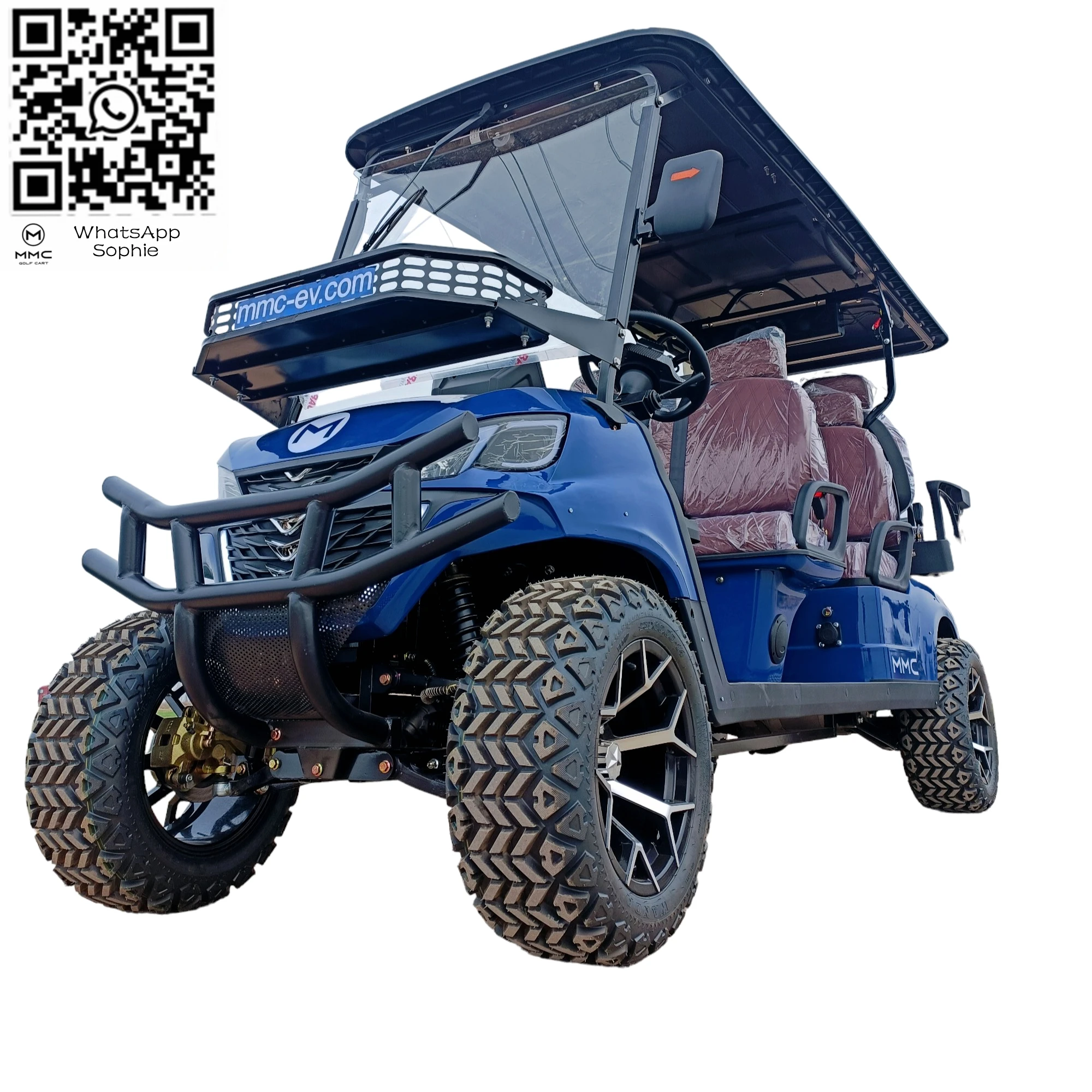 Off road 4-seater Electric Golf Cart with Bump Custom Body Color Seat Color Lifted Buggy 30% Climbing Capacity Road Legal