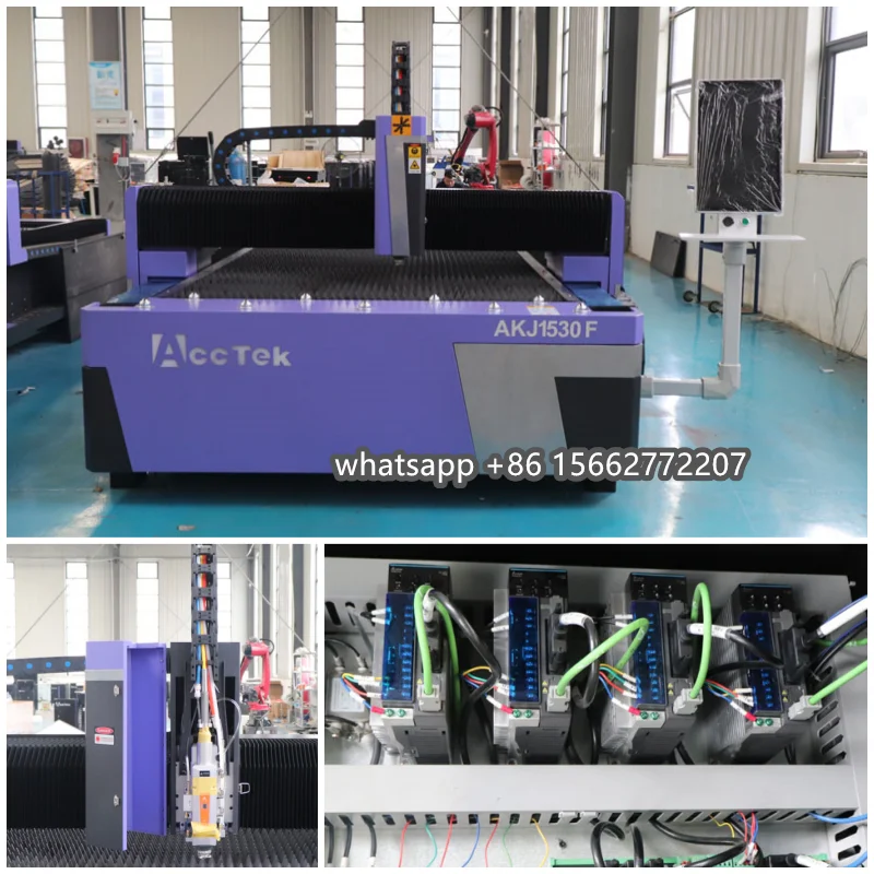 High Quality 2KW Fully Automatic Industrial CNC Sheet Metal Laser Cutting Machine Cut 3mm Metal Plate For Sale