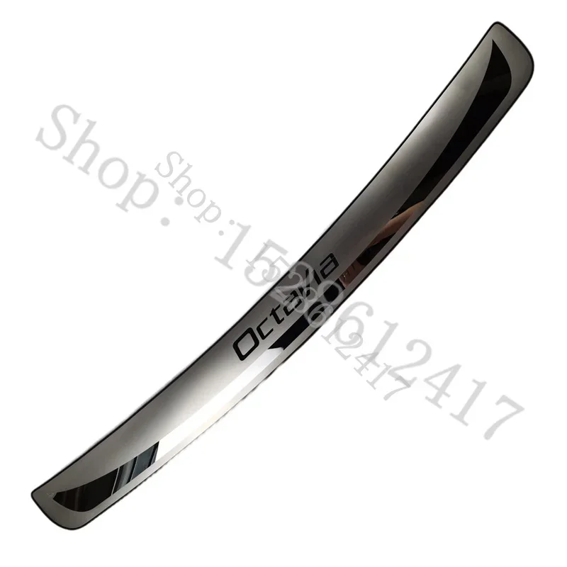 for Skoda Octavia A7 2015-2022 stainless steel Rear Door Bumper Protector sill plate/ Trunk Tread Plate Trim Bumper guard