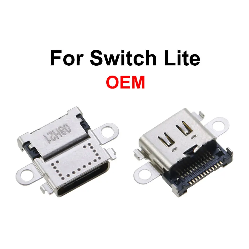 JCD 1Pcs Original พอร์ตชาร์จสำหรับสวิทช์ NS คอนโซล USB Type-C หญิงซ็อกเก็ตสำหรับสวิทช์ lite/Oled/Pro