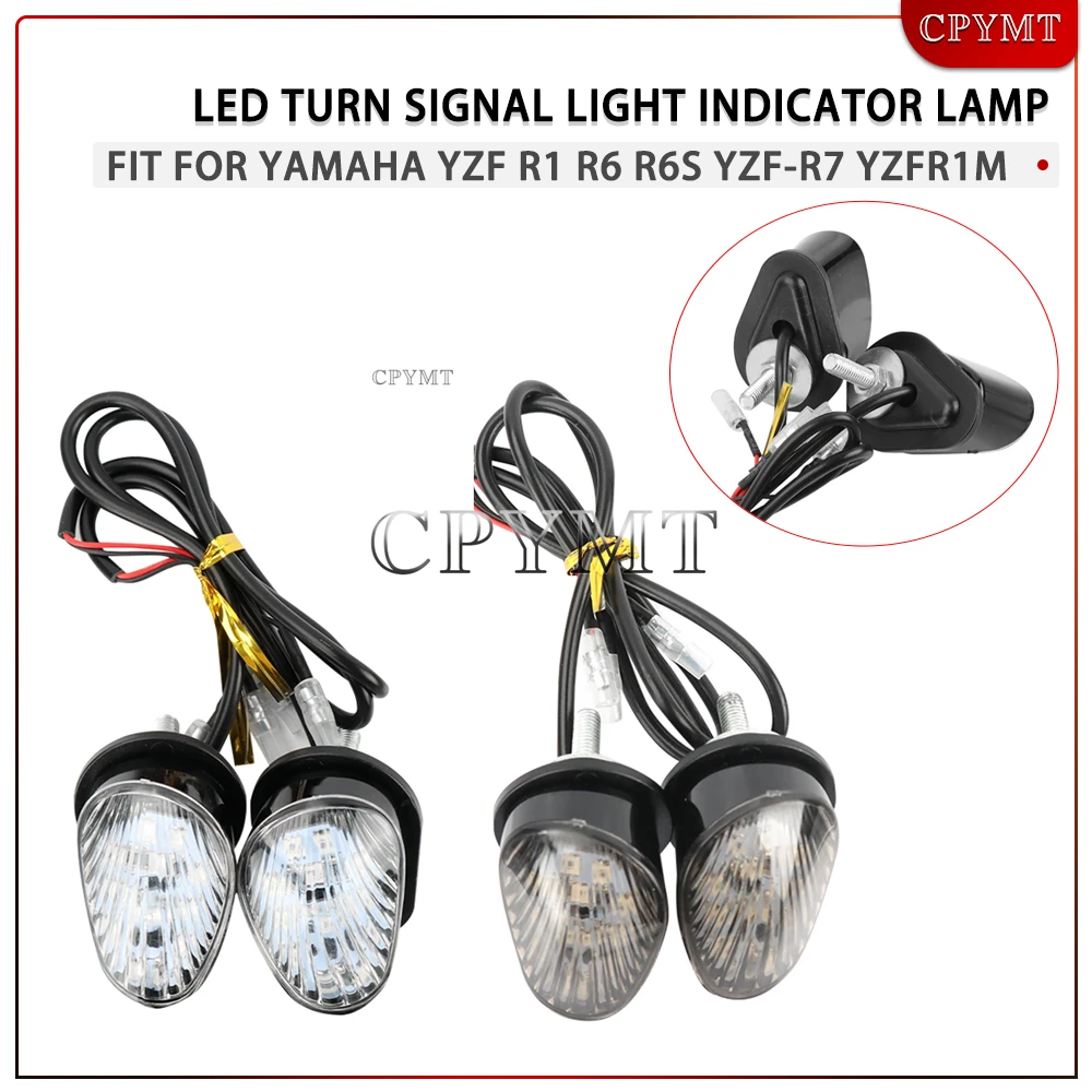 

Fit for Yamaha YZF R1 R6 YZF R7 YZFR 1M LED Turn Signal Light Indicator Lamp Flashing Light Flush Mount Motorcycle accessorie