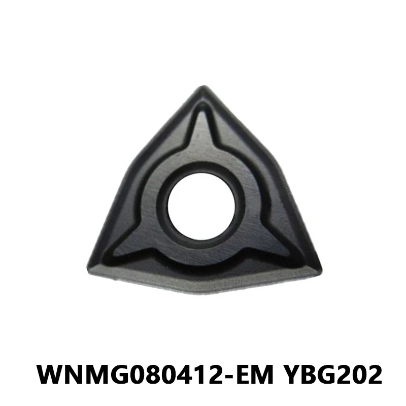 Lathe Tool WNMG080412-EM YBG202 WNMG080412 EM Metal Lathe Tool External Turning Cutting Machine WNMG Carbide Inserts 10pcs